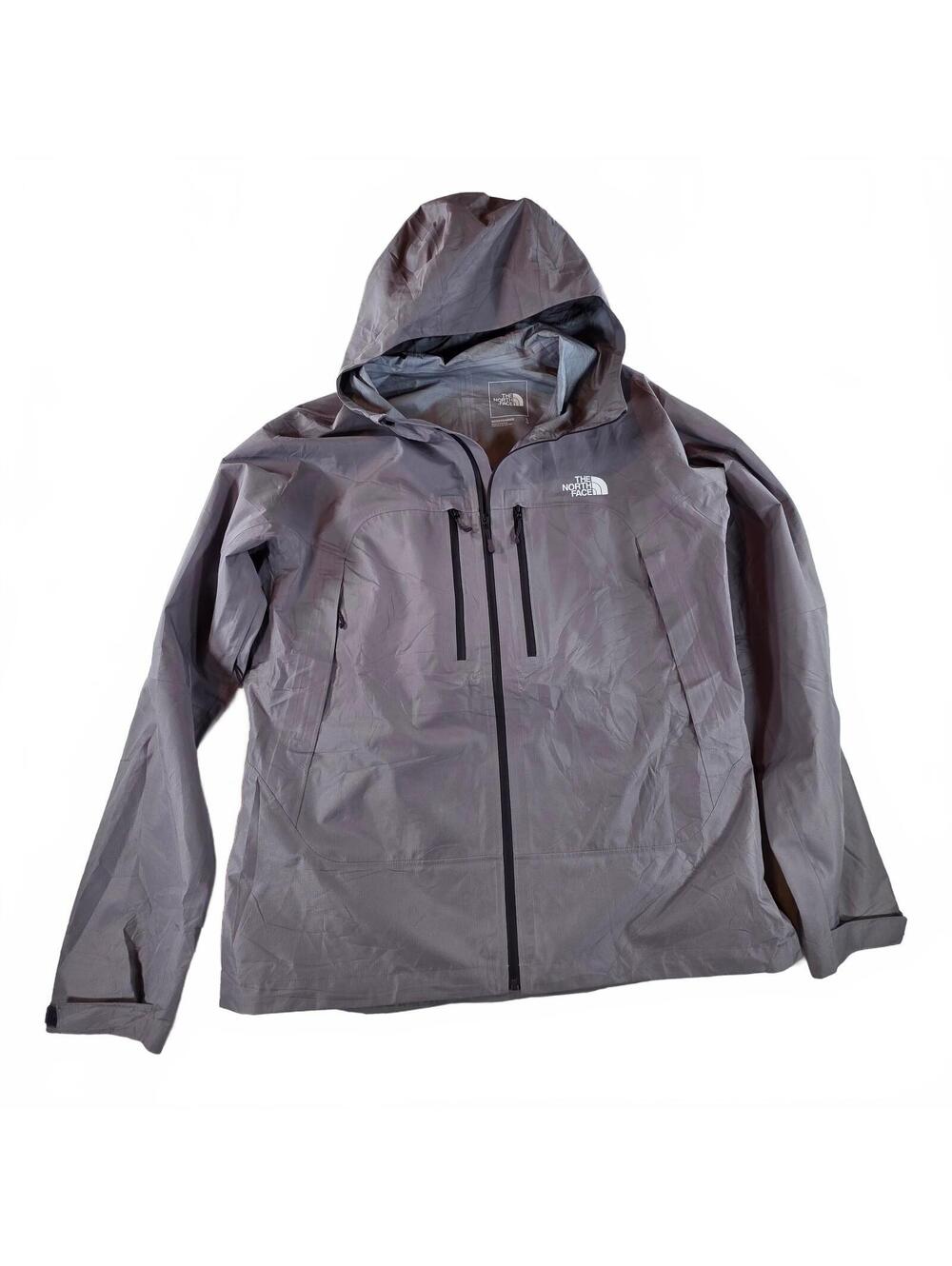 The North Face Mens Faint Lavender Gray DryVent Waterproof Hooded Jacket Outdoor